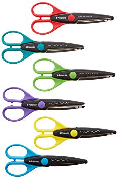 Polaroid 6 Colorful Decorative Edge Scissor Set for 2x3 Photo Paper Projects (Mint, Snap, Zip, Z2300)