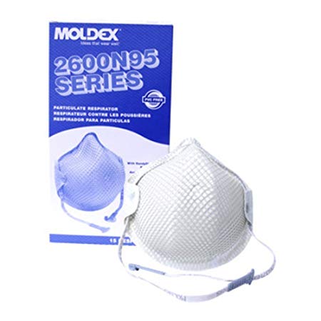2600 Series N95 Particulate Respirators [Set of 15] Size Group: Medium/Large, Price for 15 Eachs (part# 2600N95)