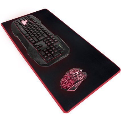 Stratagem Control Zone XL Microfiber Gaming Deskpad - Sizes up to 47" x 21.5" (XL Original)