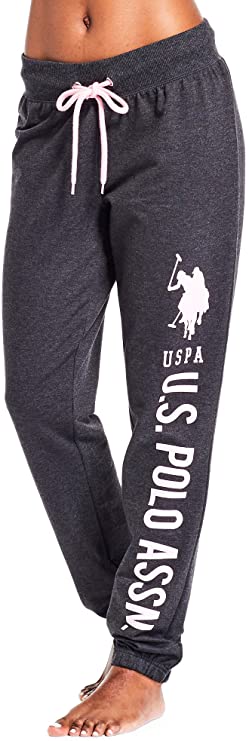 U.S. Polo Assn. Essentials Womens French Terry Jogger Lounge Sleep Sweatpants Pajamas