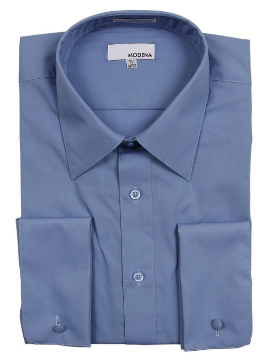 Mens Modena Solid French Cuff Dress Shirt - Colors