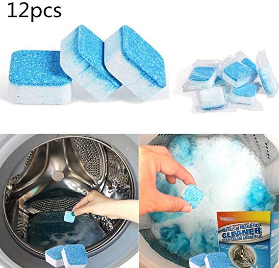 12/24 PCS Washing Machine Tank Cleaning Agent | Effective Decontamination Laundry Tank Cleaner Stain Dirt Removal Tablets | Kitchen Clean Agents