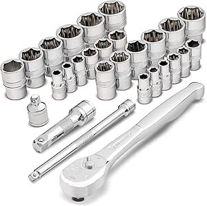 Powerbuilt 28 Piece Zeon Socket Set for Damaged Bolts