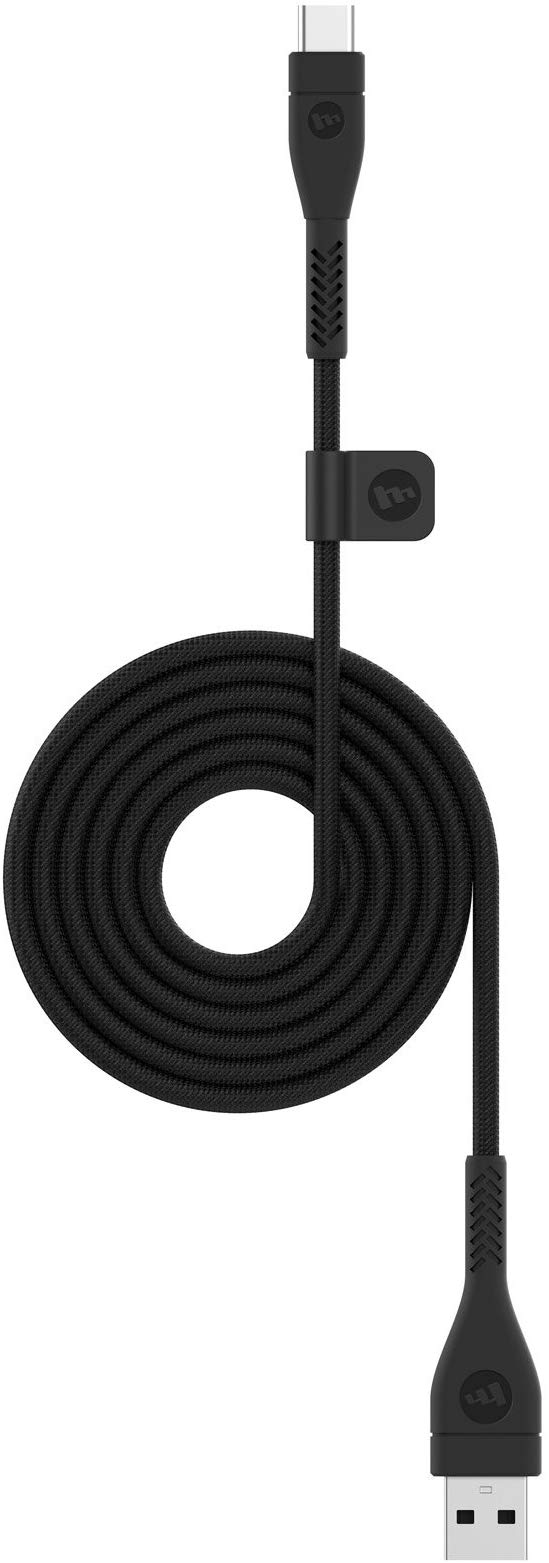 mophie 1 Meter PRO Cable - Micro USB 2.0 USB-A to USB-C Cable Made for Devices with a USB-a or USB-C connectors - Black