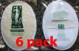 6 pack Touch Me  Natural Loofah  Terry Bath Body Exfoliating Scrubber Sponge Large 5 x 7 Pad Set of 6