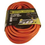 US Wire 65050 123 50-Foot SJTW Orange Heavy Duty Extension Cord