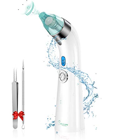 BESTOPE Blackhead Remover Electric Pore Vacuum Cleanser Rechargeable Blackhead Extractor Tool Kit with 4 Probe Heads 2 Blackhead Extractor Facial Pore Cleaner Nice Gift for Women