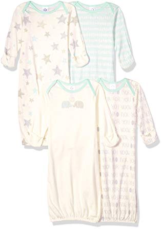 Gerber Baby Girls' 4-Pack Gown