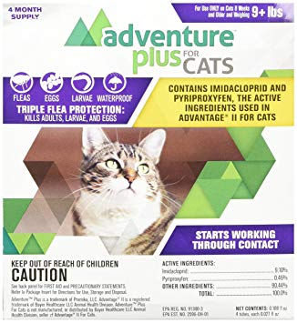 Adventure Plus for Cats  4pk 9lb