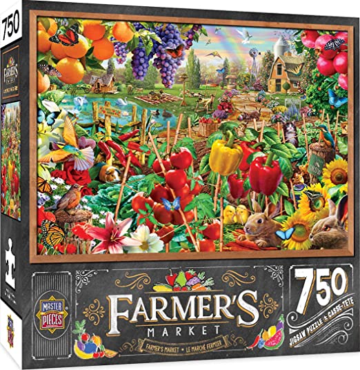 MasterPieces Farmer's Market Jigsaw Puzzle, A Plentiful Season, 750 Pieces