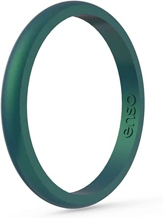 Enso Rings Thin Legend Silicone Ring | Made in The USA | Ultra Comfortable, Breathable, and Safe Silicone Ring