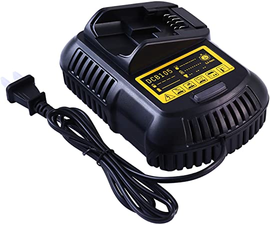 Replacement DCB105 Charger Compatible with dewalt 12V ~ 20V MAX Lithium-ion Battery DCB101 DCB115 DCB107 DCB105 DCB205 DCB203 DCB204 DCB206 DCB201 DCB120 DCB127