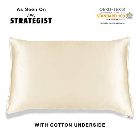 MYK Silk Pillowcase with Cotton Underside