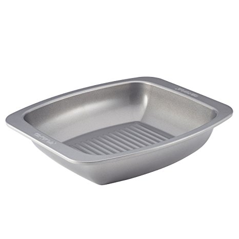 Circulon Nonstick Bakeware 16-1/2-Inch x 14-Inch Roaster with Self Rack, Gray