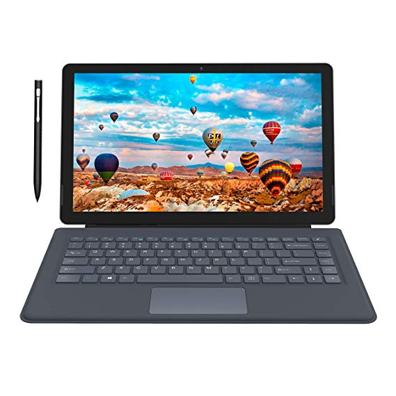 XIDU PhilPad Touchscreen 2 in 1 Detachable Laptop & Tablet 13.3" 2K (2560X1440) Intel 6GB RAM 64GB ROM WiFi Bluetooth Type C Windows 10 with Detachable Keyboard & Stylus Pen