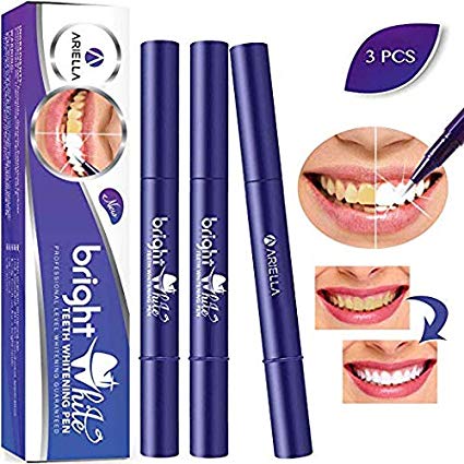 Teeth Whitening Pen(3 Pcs), 20  Uses, Effective, Painless, No Sensitivity, Travel-Friendly, Easy to Use, Beautiful White Smile, Natural Mint Flavor