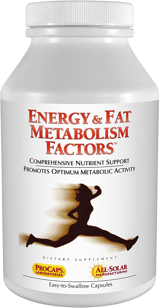 Andrew Lessman Energy & Fat Metabolism Factors 30 Capsules - Promotes Optimum Fat Burning and Energy Metabolism, with Carnitine, Green Tea, Guarana, Ginseng, B-Complex. Easy to Swallow Capsules