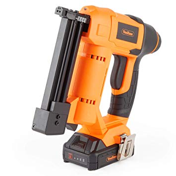 VonHaus 18v Cordless Nail Gun/Brad Nailer - Li-ion Battery Operated – Ergonomic – Medium Duty For Fabrics, Upholstery, Underlay, Carpeting, Roofing & Crafts Model No. 9100100