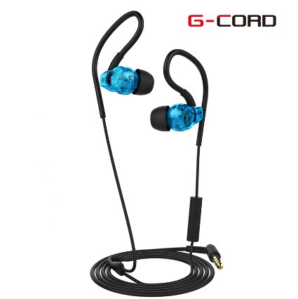 G-Cord® Premium In-Ear Earbuds Noise Isolating Stereo Earphones with Mic for Apple iPhone iPad iPod Samsung Android