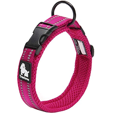 Creation Core 3M Reflective Mesh Padded Dog Collar Adjustable Nylon Outdoor Adventure Pet Collar