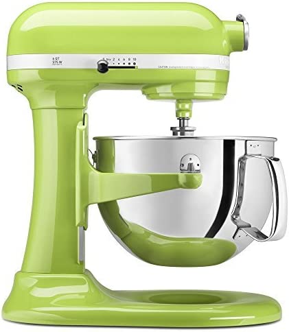 KitchenAid KP26M1XGA 6 Qt. Professional 600 Series Bowl-Lift Stand Mixer - Green Apple (Renewed)