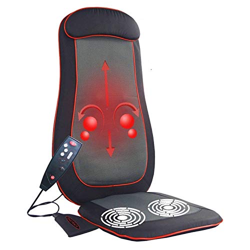[FDA Approved]Massage Chair, IDODO Shiatsu Kneading Rolling Vibrating Back and Neck Massager for Chair, Massager Cushion and Seat Pad with Heat for Pain and Stress Relief of Neck, Back and Shoulder