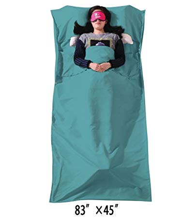 Campstoor Lightweight Warm Roomy Han cotton Sleeping Bag Liner, Comfortable, for Travel, Youth Hostels, Picnic …