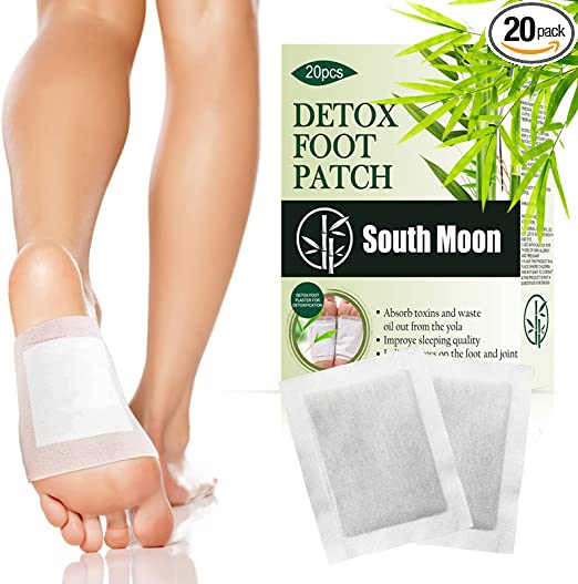 Detox Foot Patches, 20 PCS Deep Cleansing Foot Pads Body Toxin Removal Stickers for Stress Relief, Feet Care, Metabolism Promotion