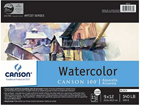 CANSON 400061697 Plein Air Art Board Pad, watercolor 8"X 10""