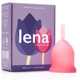 LENA Menstrual Cup - Made in California - FDA Registered - SMALL - Normal Flow - Medical Silicone - Alternative to Pads and Tampons