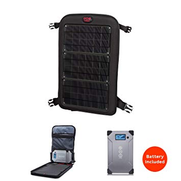 Voltaic Systems Fuse 10 Watt Rapid Solar Charger for Laptops | Includes Voltaic V88 Battery Pack (PowerBank) and 2 Year Warranty | Powers Laptops Iner cluding MacBook, Phones, USB Devices and More - Charcoal