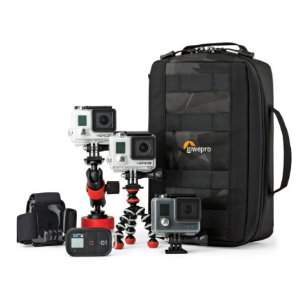 ViewPoint CS 80 From Lowepro - 3 GoPro or Other Action Video Cameras, All The Gear and Mounts You Need,One Protective Case