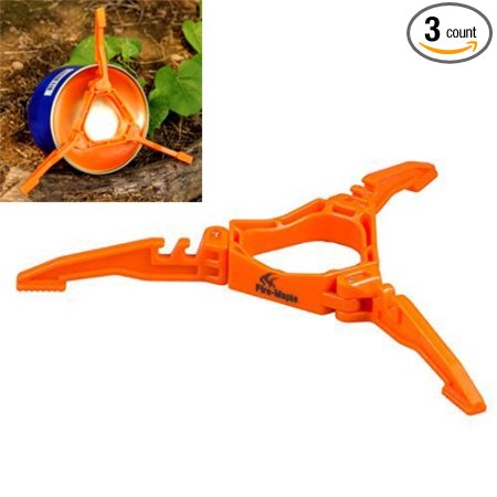 Bounabay Foldable Outdoor Camping Hiking Cooking Gas Tank Stove Stand Cartridge Canister Tripod