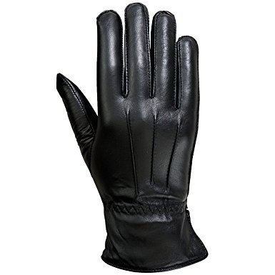 Ladies Warm Winter Gloves Dress Gloves Thermal Lining Geniune Leather Black