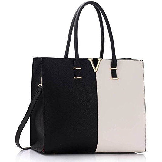 Womens Fashion Tote Shoulder Bags Ladies Large Designer Faux Leather New Handbag