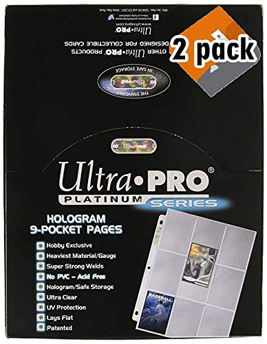 Ultra Pro 9-Pocket Trading Card Pages - Platinum Series 2 Pack (100 Pages)