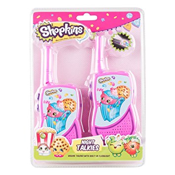 Shopkins Night Action Walkie Talkie with Built-in Flashlight