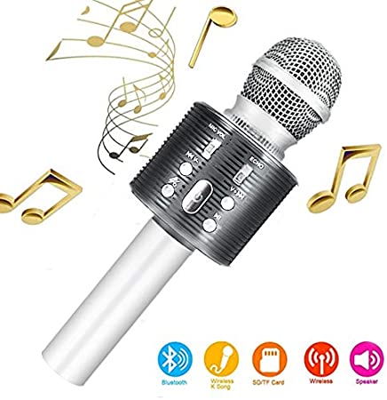 ALLCELE Wireless Karaoke Machine for Party Singing，Karaoke Microphones for Kids Compatible with Android and iOS Device for Home KTV，18th Birthday Gifts For Girls