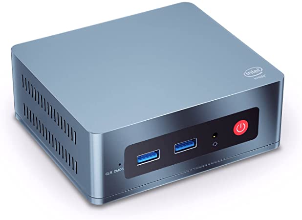 Beelink Mini PC GK35 Windows 10 Pro Intel J3455, 8G DDR3/128G SSD Supporting Auto Power On, WOL, 4K HD,BT4.0, Dual HDMI Ports, 2.4G/5G Dual WiFi, Gigabit Ethernet, Mini Desktop Computer for Office