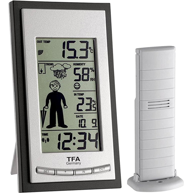 TFA-Dostmann 35.1084 Weather Boy Wireless Weather Station - Silver