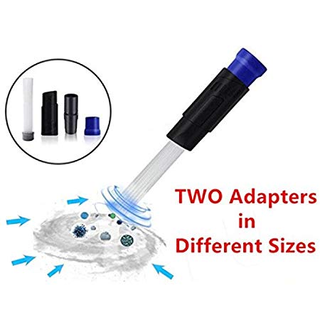 dust cleaner Universal Vacuum Cleaner Attachment,As Seen on TV Cleaner Brush, Cleaning Tool wiht TWO Adapters and Small Suction Tubes,Strong Cleaner for Car,Corners,Drawers,Pets,Keyboards