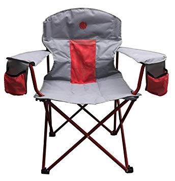 OmniCore Designs New Standard XXL Big & Tall Super Heavy Duty Padded Mesh Folding Camping Chair (500 lb. & 300 lb. Capacity)