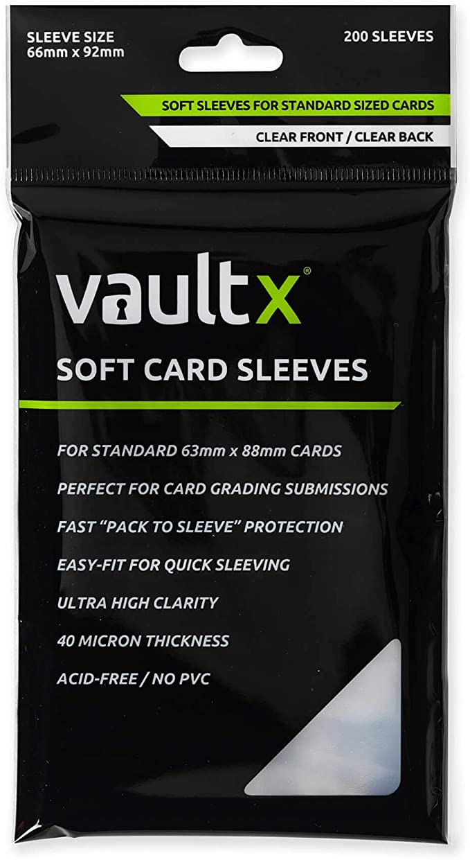 Vault X Soft Trading Card Sleeves - 40 Micron Penny Sleeves for TCG - 200pcs