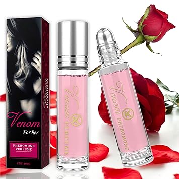SEGMINISMART 2Pcs Pheromone Perfume, Long-Lasting Pheromones Perfumes for Women, Portable Women's Perfume Oil, Enhanced Scents Pheromone Perfume for Confident, Elegance, Attract