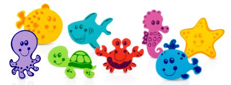 Nuby 16-Piece Floating Foam Bath Animals