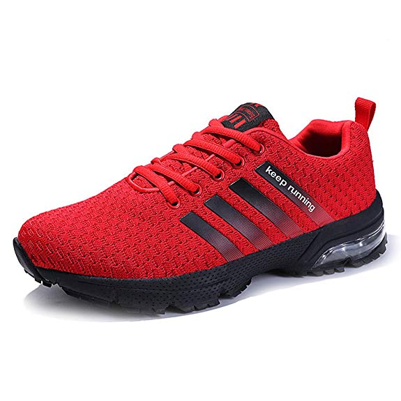Senbore Men Casual Sports Shoes Air Trainers Fitness Flats Running Athletic Competition Sneakers