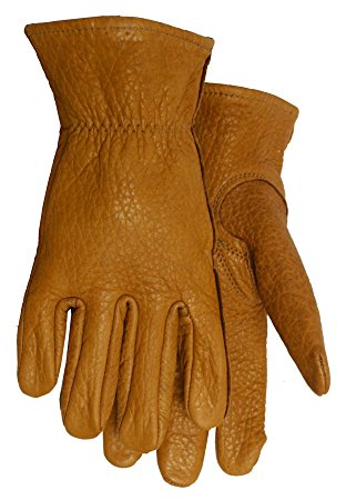 American Made Buffalo Leather Work Gloves , 650, Size: Medium