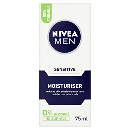 Nivea Men Sensitive Moisturiser, 75 ml - Pack of 2
