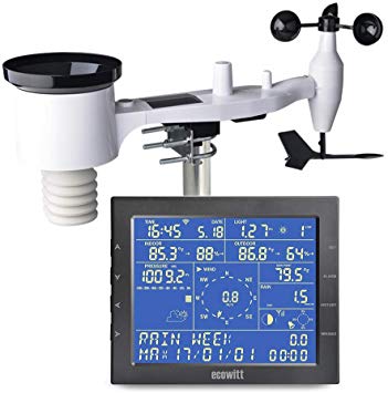 ECOWITT WH2320E Wi-Fi Weather Station with Wireless Solar Powered 7-in-1 Weather Sensor PC Software and Weather APP
