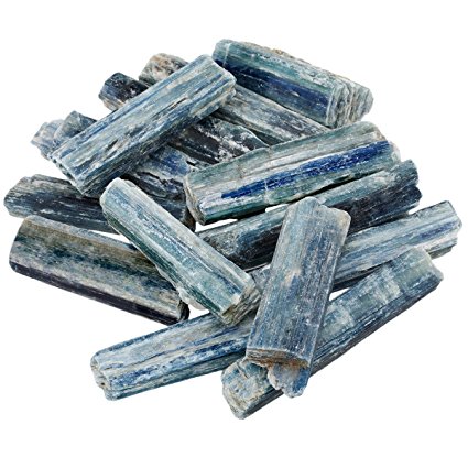 rockcloud 1/2 lb Natural Blue Kyanite Crystal Quartz Point Stick Bars for Jewelry Making